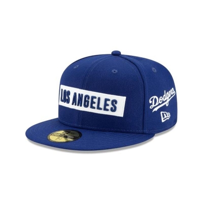 Los Angeles Dodgers Gorra | New Era MLB Boxed Wordmark 59fifty Fitted Cap Mexico - Azules